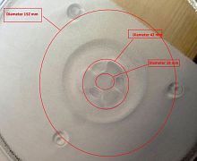 Тарелка для микроволновой печи 270mm с крепл.10коп 95pm10 с доставкой